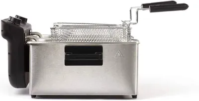 Productafbeelding van LIVOO DOC217 Double Fryer - 2 x 3 L - Stainless Steel 3300W - Black + Gray