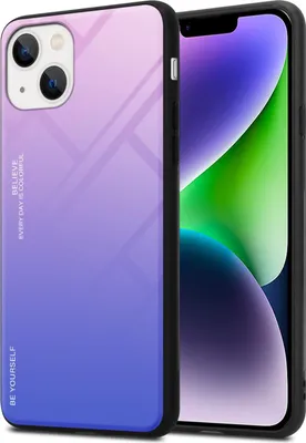 Produktbild von Cadorabo Hülle für Apple iPhone 14 Schutz Hülle in Schwarz Handyhülle TPU Etui Cover Case Tempered Glas
