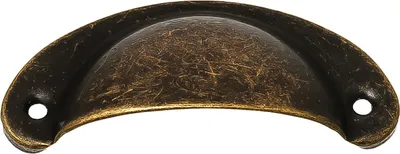 Produktbild von 5 x Griff, Muschelgriff für Schatullen und mehr, 8,2 x 3,3 cm, antikmessing