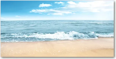 Produktbild von Tulup® Leinwandbild -100x50 cm - Wandkunst - Drucke auf Leinwand - Leinwanddruck  - Landschaften - Blau - Strand