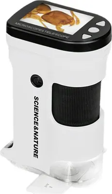 Produktbild von Digitales Handmikroskop, tragbares USB-Mikroskop, 12 m Aufloesung, 1080p, FHD, unterstuetzt 64 GB TF-Karte mit 2,0-Zoll-LCD-Bildschirm fuer die Beobachtung von Pflanzen, Insekten, Steinen, bestes Geschenk fuer Studenten, Kinder, Jugendliche, Erwachsene