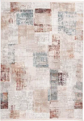 Productafbeelding van Ibenzoa® Kariert-tapijt (160 x 230 cm) – Pastelkleuren, hoogwaardige synthetische vezel, antisliprug, antiallergeen en gemakkelijk te onderhouden