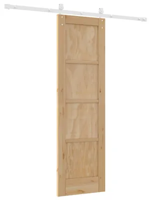 Image de Porte coulissante ORKDAL Naturel et Blanc 61 x 198,5 cm