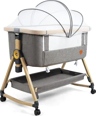 Produktbild von Baby Co-Sleeper 3 in 1 - Verstellbares Kinderbett mit Hochwertiger Matratze und Rollen