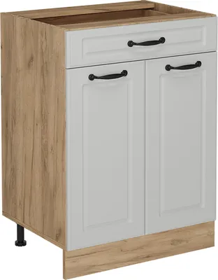 Image de Meuble cuisine Vicco R-Line Blanc campagne 60cm avec tiroir, sans PT, Model 53851