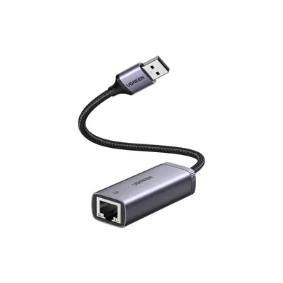 Image de Ugreen Adaptateur réseau externe USB 3.2 Gen 1 1000 Mbps Gigabit Ethernet Extension grise