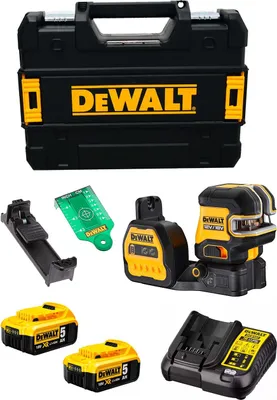 Produktbild von Selbstnivellierender DeWALT DCE088NG18P2T (2 x 5,0 Ah + DCB107 + TSTAK II)
