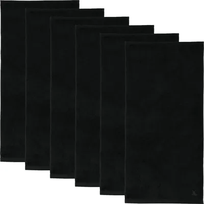 Produktbild von Erwin Müller Handtuch Heidenheim" 6er-Pack schwarz 50x100 cm"