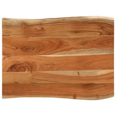 Produktbild von Tischplatte 90x60x3,8 cm Rechteckig Massivholz Akazie Baumkante