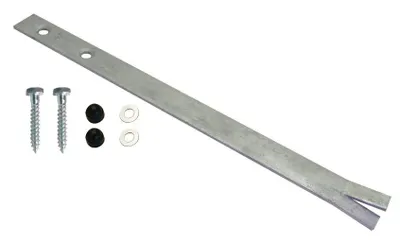 Produktbild von Bodenanker zum Einbetonieren 40 cm aus Stahl feuerverzinkt inkl. Schrauben-Set