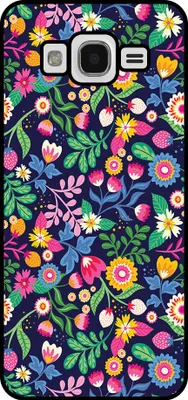 Produktbild von Smartphonica Handytasche Passend für Samsung Galaxy J5 2015 mit Blumendruck - TPU zurück Abdeckung Fall Blumendesign