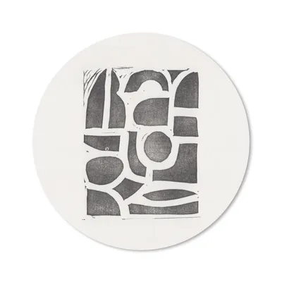 Produktbild von MuchoWow® Mauspad Mousepad Abstrakt - Formen - Schwarz 20x20 cm - Mousepads - Maus Mat - Pad - Mausunterlage - Schreibtischmatte