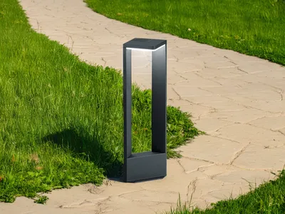 Produktbild von LED Wegeleuchten in Anthrazit 50cm - Sockelleuchten für Terrasse & Hauseingang