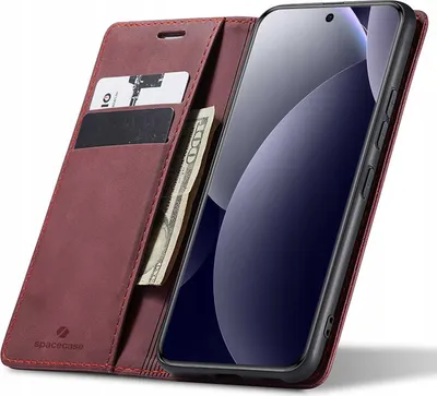 Obrázek produktu pro Pouzdro s klopou SPACECASE Wallet pro Redmi Note 15 Pro+ 5G  Červená