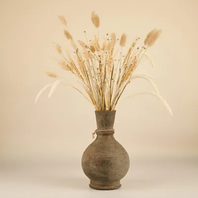 Trockenblumen-Set, 136 Stiele, 45 cm, natürliche Tischdekoration