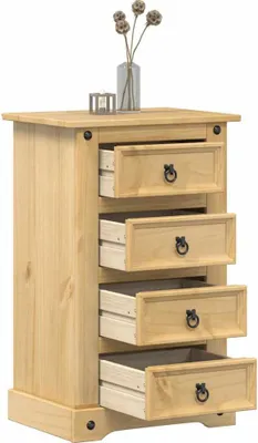 Obrázek produktu pro vidaXL Noční stolek  53x39x84 cm z masivního borovicového dřeva