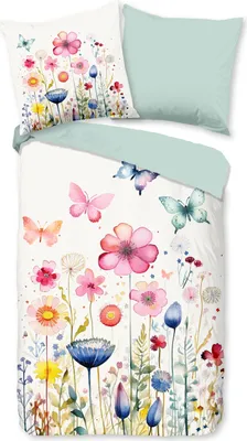 Produktbild von Duvet cover Pure 135x200 + 1* 80x80 cm - flowers