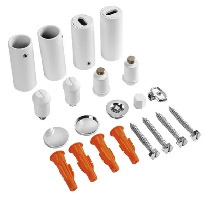 Image de Support de montage pour radiateur, blanc mat