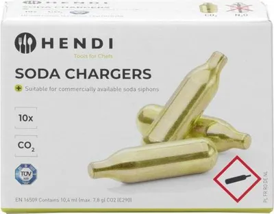 Produktbild von Kartuše na sodovou vodu, balení 10 ks. Hendi