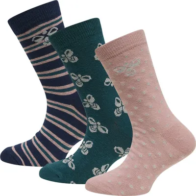 Immagine prodotto di 3er Pack hummel hmlALFIE Calzini Kinder 4852 - woodrose 28-31
