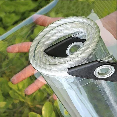 Productafbeelding van Famanu afdekkleed, waterdicht, transparant - 0,4 mm PVC, weerbestendig en duurzaam - 2,3 x 3,2 m