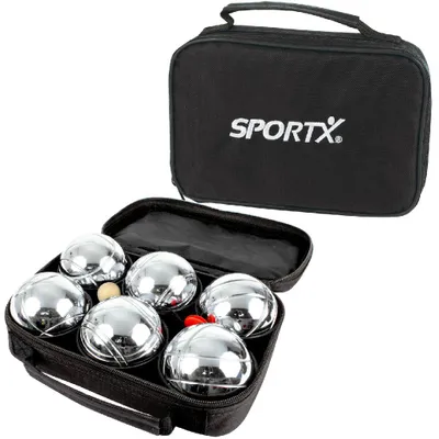 Produktbild von SportX Boule Set - 6 Metallkugeln für Outdoor-Spielspaß