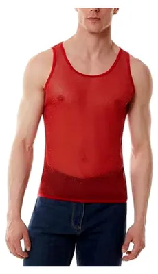 Produktbild von Herren Muskel Tank Tops aus Netzmaterial ärmellos
