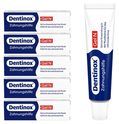 Produktbild von Dentinox Gel N Zahnungsgel 6x10 g – Schnelle Zahnungshilfe, KI-generiertes Bild