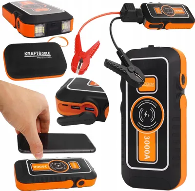 Zdjęcie produktu dla Jump Starter Booster PowerBank 3.0 USB-A + etui 16 000mAh 12V 3000A