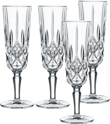 Produktbild von Nachtmann Vorteilset 2 x 4 Stück Noblesse Champagnerglas 104248 und Geschenk + Spende