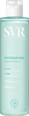A product shot of a bottle of SVR Physiopure Toner.