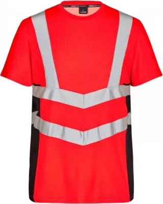 Produktbild von F. Engel Safety T-Shirt, Rot/Schwarz, Gr. 5XL