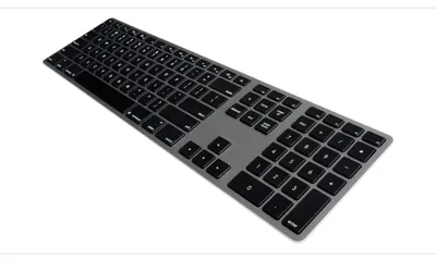 Zdjęcie produktu dla Klawiatura Matias FK318B-UK, USB, 1,5 m, układ klawiszy UK, kolor: szary