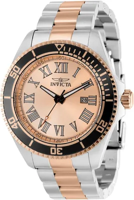Obrázek produktu pro Invicta Pro Diver 15001 pánské hodinky - Quartz strojek - Nerezová ocel s růžově zlatým ciferníkem - 45 mm