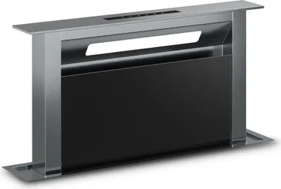 Image de Klarstein Verosteel Hotte Aspirante 60 cm - A++ Éco, 853 m³/h, Commandes Tactiles, LED, Hotte Encastrable Plan de Travail, Filtre Aluminium & Charbon, Verre Noir