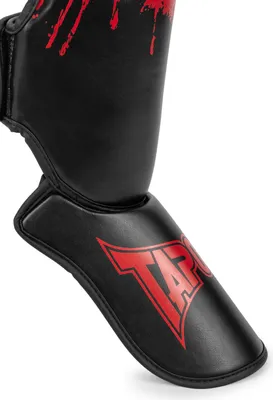 Image de Protège-tibias en similicuir (1 paire) MESCAL Black/Red S/M Tapout