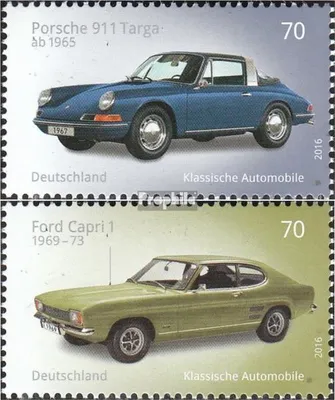 Produktbild von Briefmarken BRD (BR.Deutschland) 2016 Mi 3201-3202 (kompl.Ausg.) gestempelt Autos