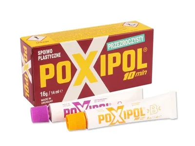 Zdjęcie produktu dla POXIPOL - klej dwuskładnikowy przezroczysty, 16 g / 14 ml