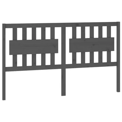 Obrázok produktu pre vidaXL Čelo postele sivé 165,5x4x100 cm Masívne borovicové drevo