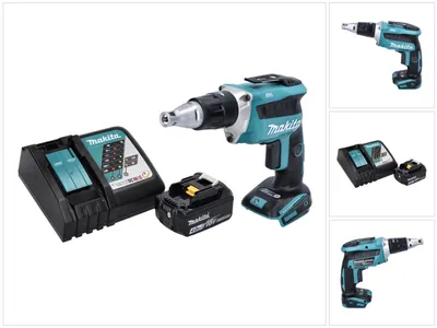 Produktbild von Makita DFS 452 RM1 Akku Schnellbauschrauber 18 V Brushless + 1x Akku 4,0 Ah + Ladegerät