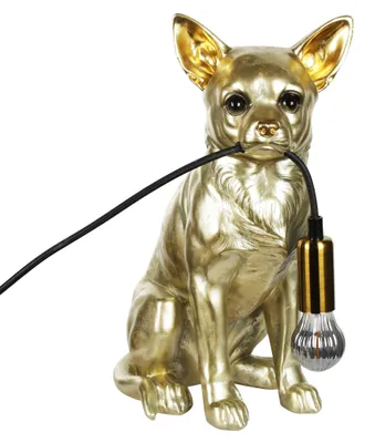 Produktbild von Dekorative Lampe in Chihuahua-Tierform, 28 x 12 cm
