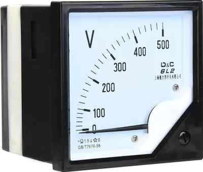 Zdjęcie produktu dla Kwadratowy miernik napięcia Analogowy woltomierz AC 0-500 V do elektronicznych urządzeń sterujących