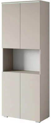 Image de Armoire 68 cm HERMINA - cachemire + éclairage LED offert