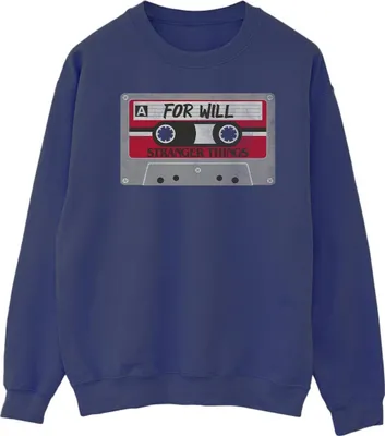 Produktbild von Netflix - "Stranger Things Cassette For Will" Sweatshirt für Herren BI44954 (L) (Marineblau)