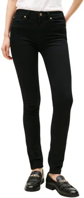 Produktbild von Tommy Hilfiger Damen Jeans Hose Como Skinny Mid Waist, Schwarz (Black), 31W/30L – Denim (Black), Größe 31W / 30L