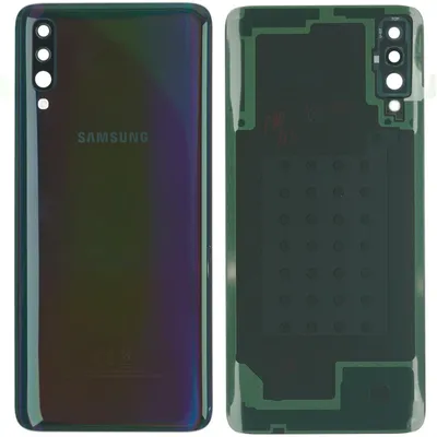 Produktbild von Samsung Galaxy A70 (SM-A705F) Backcover + Kameraglas + Kleber, Schwarz