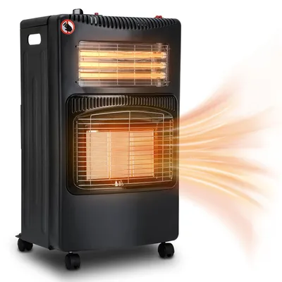 Produktbild von Vigevee Gas-Elektroheizer mit Vollkupferventil, ODS-Sensor, Flammensicherung und automatischem Kippschutz