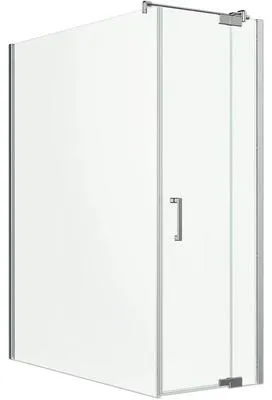 Produktbild von Jungborn Duschtür mit Seitenwand SETTE Drehtür mit Festteil rechts und Seitenwand links 120 x 90 x 200 cm Profil chrom K