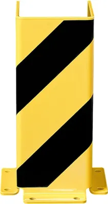 Produktbild von PROREGAL Anfahrschutz | U-Profil | HxBxT 40x16x16cm | Kunststoffbeschichteter Stahl 5mm | Schwarz-Gelb