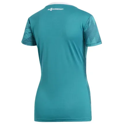 Produktbild von adidas DFB Deutschland Auswärtstrikot Away WM Trikot Damen 2018, Farbe:Grün, Größe:S